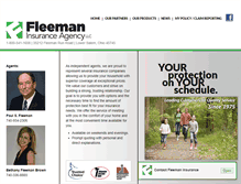 Tablet Screenshot of fleemaninsurance.com